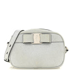 Rainbow Glitter Vara Bow Camera Bag Silver