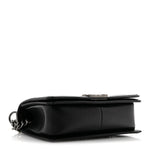 Lambskin Quilted Medium Boy Flap Black
