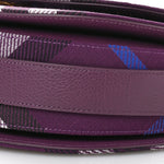 Jacquard Check Medium Rocking Horse Crossbody Pansy