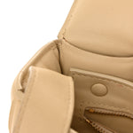 Nappa Maxi Intreccio Padded Cassette Crossbody Bag Porridge