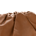 Smooth Butter Calf The Pouch Oversized Clutch Cammello
