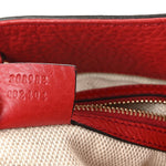 Pebbled Calfskin Medium Soho Chain Shoulder Bag Tabasco Red