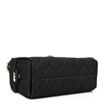 Denim Quilted Mini Chanel 25 Handbag Dark Blue