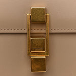 Smooth Calfskin Le Carre Satchel Dark Beige