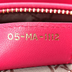 Lambskin Cannage Medium Lady Dior Fuchsia