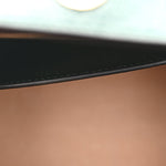 Textured Dollar Calfskin Web Small Diana Tote Bag Vintage Green Powder Pink