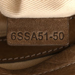 Snakeskin Calfskin Silverado Shoulder Bag Beige