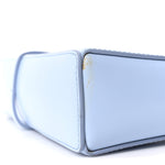 Box Calfskin Small Cut Out Shoulder Bag Light Blue