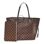 Damier Ebene Neo Neverfull MM Rose Ballerine