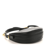 Soft Calfskin Arque Shoulder Bag Black