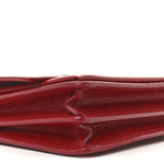Grained Calfskin Medium Monogram Sunset Satchel Red