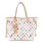 LV X TM Monogram Multicolor Neverfull MM White
