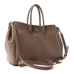 Smooth Calfskin Small Bel Air Carry All Bag Dark Taupe