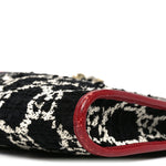 Tweed GG Monogram Large Rajah Chain Tote Romantic Cherry Black White