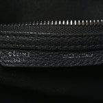 Drummed Calfskin Micro Luggage Black