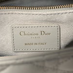 Lambskin Cannage Medium Lady Dior Grey