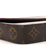Monogram Pochette Felicie Chain Wallet Fuchsia