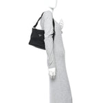 Nylon Shoulder Bag  Black