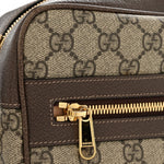GG Supreme Monogram Web Small Ophidia Shoulder Bag Brown