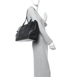 Calfskin Cuir Triomphe Cabas Drawstring Black