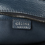 Drummed Calfskin Nano Luggage Navy Blue