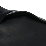 Grained Calfskin Large Slouchy Banana Bag Black