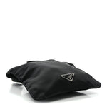 Nylon Mini Flat Messenger Bag Black