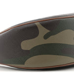 Canvas Calfskin Camouflage Ava Logo Triomphe Shoulder Bag Khaki