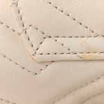 Calfskin Matelasse GG Marmont Flap Backpack White