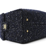 Tweed Quilted Small Chanel 25 Handbag Blue
