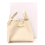 Calfskin Medium Signature Bucket Bag Latte