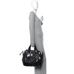 Crystal Monogram Hysteria Tote Navy Blue