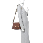 Calfskin Vintage Check Note Crossbody Bag Tan