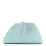 Nappa Maxi Intrecciato The Pouch Oversized Clutch Teal Washed