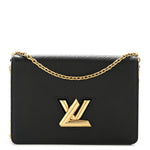 Epi Twist Belt Chain Wallet Black