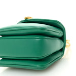 Calfskin Serpenti Reverse Micro Top Handle Emerald Green
