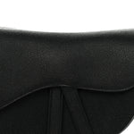 Grained Calfskin Saddle Bag Black