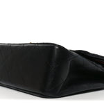 Lambskin Quilted Small Double Flap Black