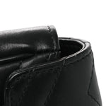 Calfskin Matelasse Super Mini GG Marmont Shoulder Bag Black
