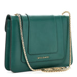 Calfskin Small Serpenti Forever Snake Strap Crossbody Bag Emerald Green
