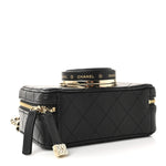 Lambskin Quilted Coco Click Bag Black