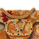 Fabric Karung Crystal Embroidered Vlogo Small Loco Shoulder Bag Multicolor