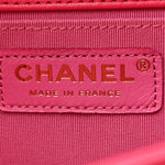 Lambskin Tweed Medium Boy Flap Fuchsia