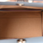 Calfskin The Short Story Shoulder Bag Blue Brown