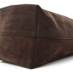 Suede Calfskin Medium N/S Park Tote Wood Brown