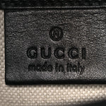 Calfskin GG Tennis Embossed Messenger Bag Black