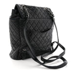 Calfskin Quilted Small Urban Spirit Backpack Black