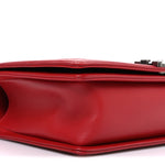 Lambskin Quilted New Medium Boy Flap Red