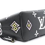 Monogram Giant Wild at Heart Neverfull MM Black