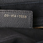 Grained Calfskin Saddle Bag Black